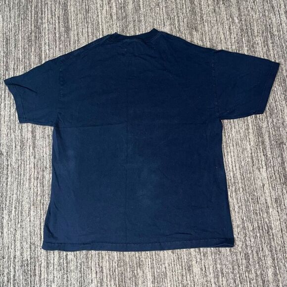 Nike Swoosh Mens XL Athletic Department Graphic T Shirt Navy Blue Short Sleeves - Picture 6 of 6